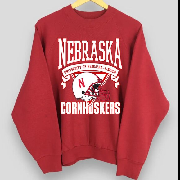 University of Nebraska Sweatshirt Nebraska Cornhuskers Shirt Huskers Shirt Tee - Picture 2 of 2